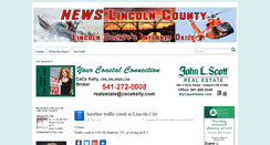 Desktop Screenshot of newslincolncounty.com