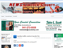 Tablet Screenshot of newslincolncounty.com